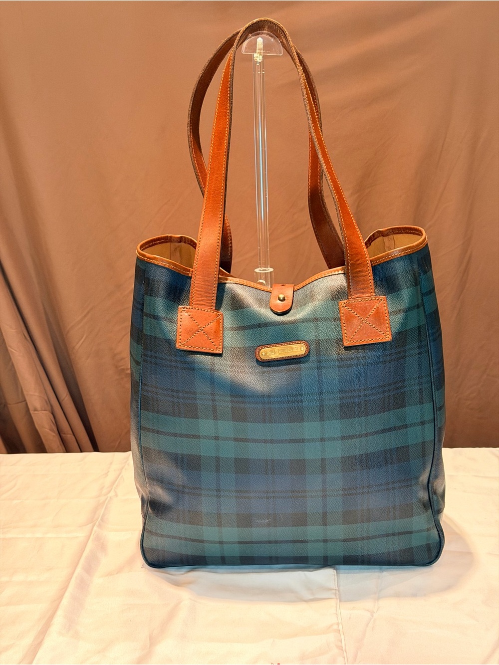 Authentic 90’s Vintage Polo Ralph Lauren "Black Watch" Plaid Tote